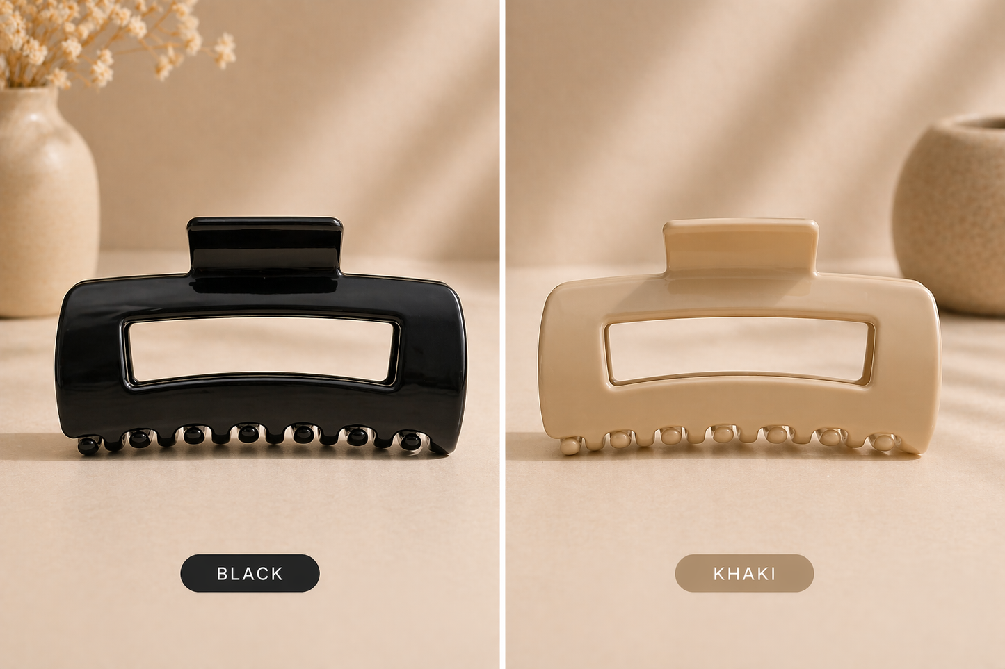 Matte Soft Grip Claw Clip - Holds All Day Without the Headache