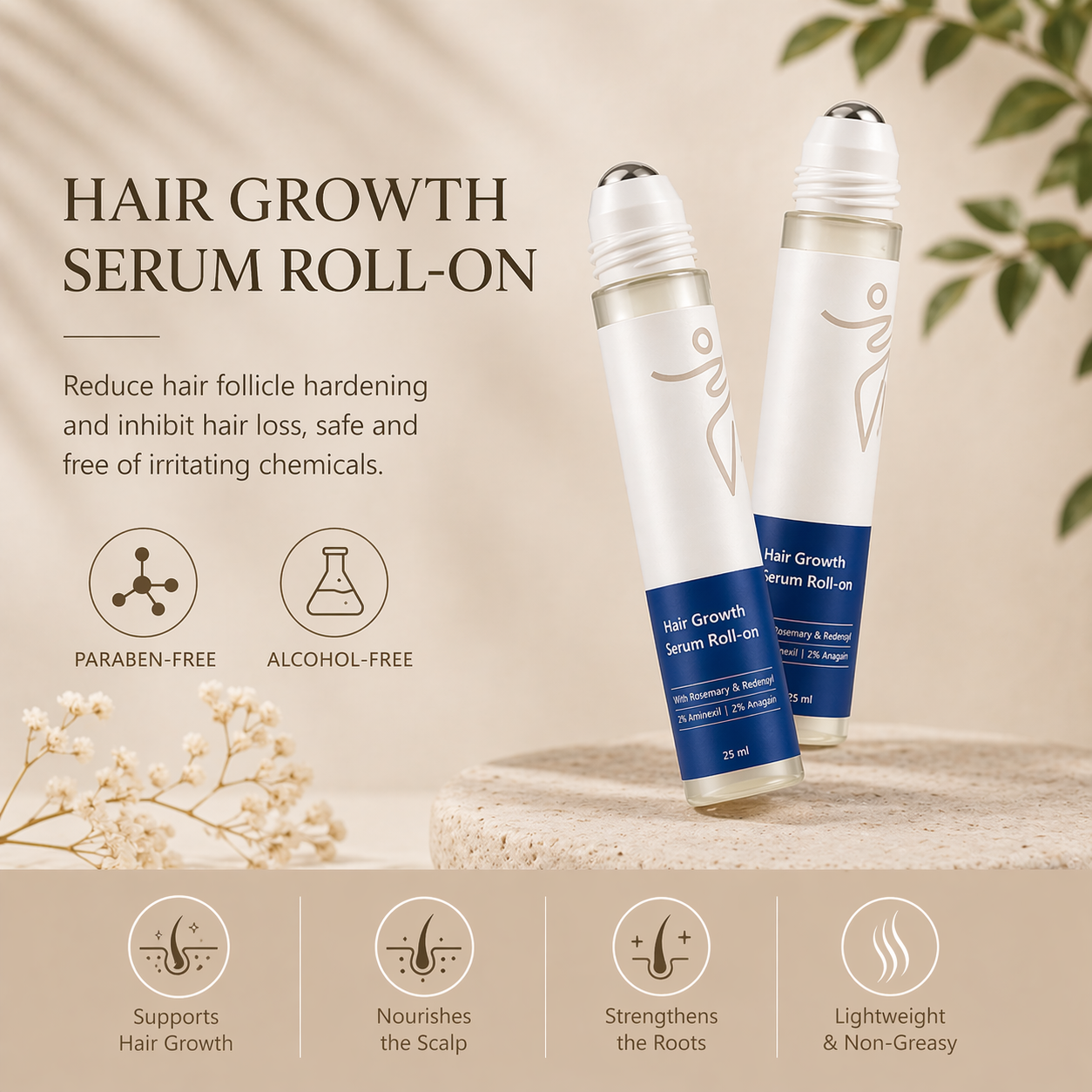 GlowRoots Rosemary & Redensyl Hair Growth Serum