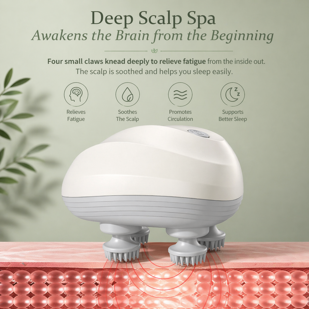 GlowRoots Electric Scalp Massager - Stimulate Growth, Relieve Stress & Restore Scalp Health
